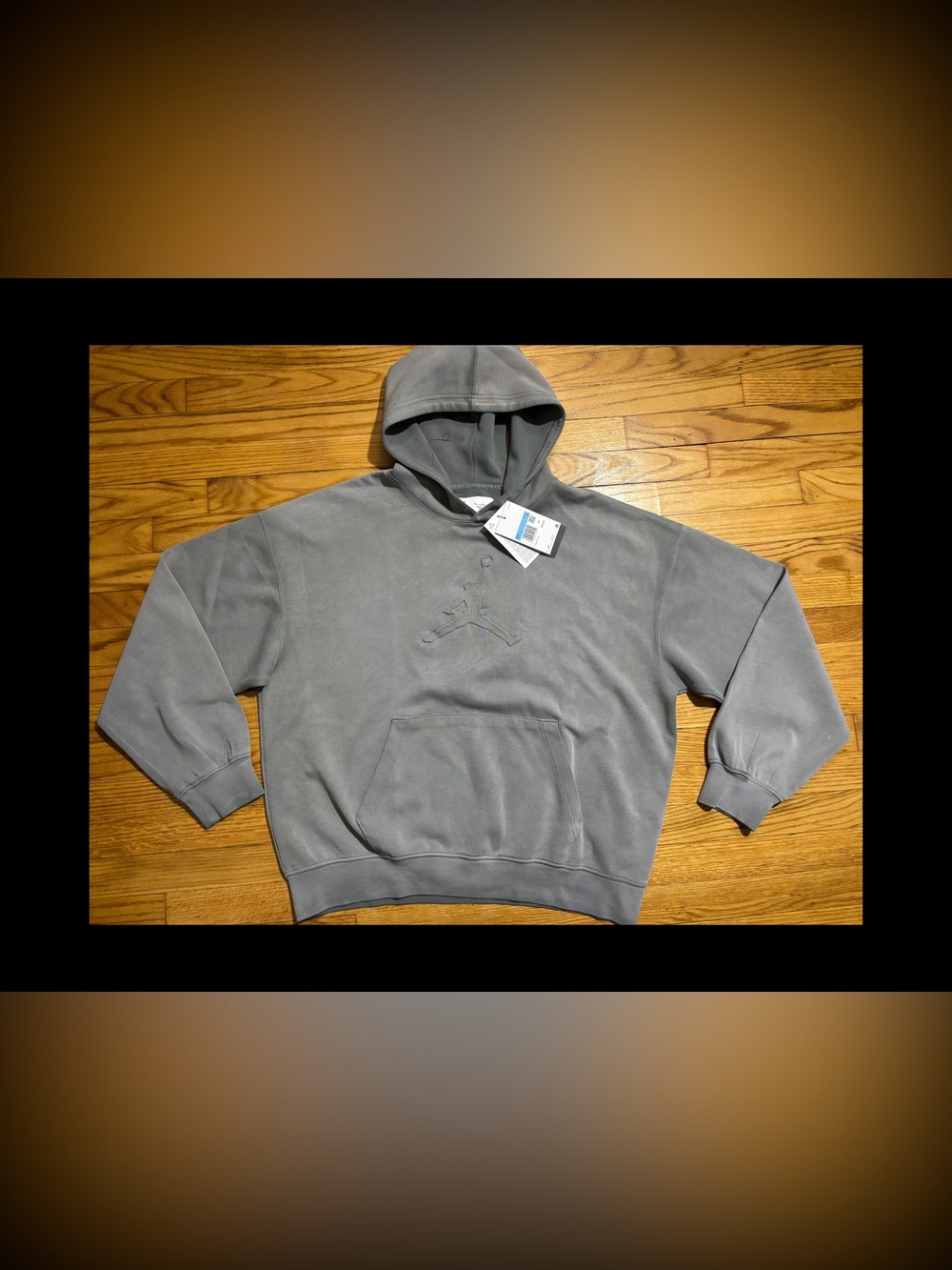 Jordan Dri-Fit Jayson Tatum Flight Fleece Hoodie Gray Men’s sz M New!!